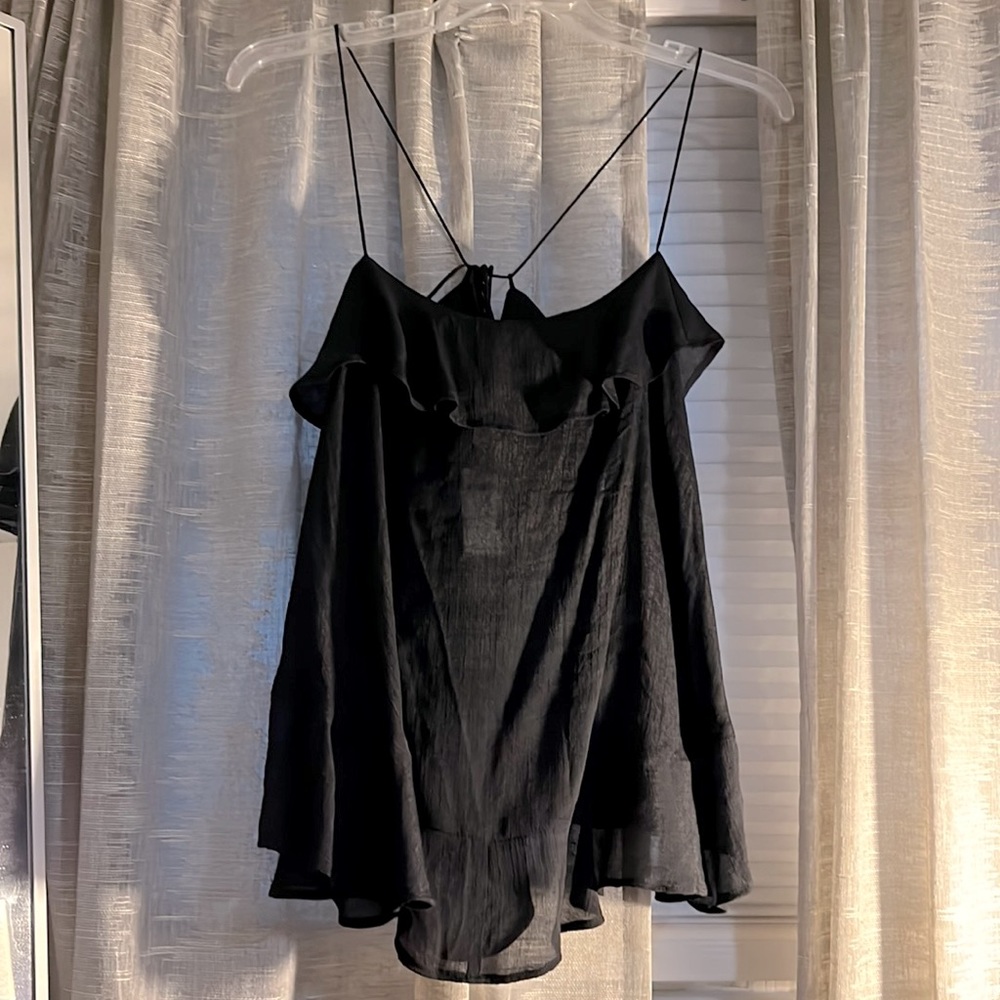 Black tank top